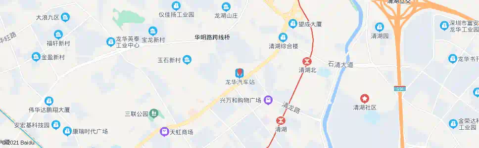 深圳龙华汽车站西_公交站地图_深圳公交_妙搜公交查询2025