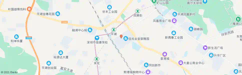深圳平湖火车站公交接驳站_公交站地图_深圳公交_妙搜公交查询2025