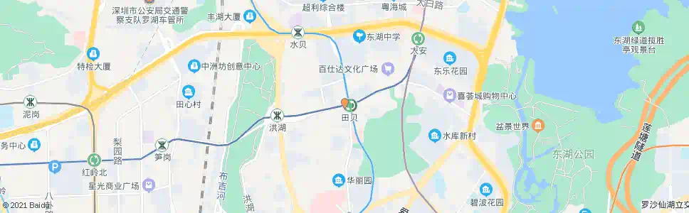 深圳田贝站_公交站地图_深圳公交_妙搜公交查询2025