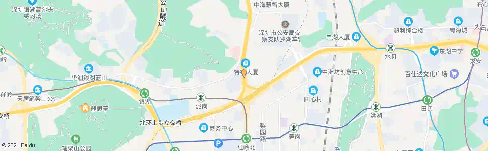 深圳红岗西村_公交站地图_深圳公交_妙搜公交查询2025