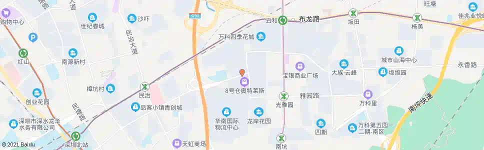 深圳华南物流_公交站地图_深圳公交_妙搜公交查询2025