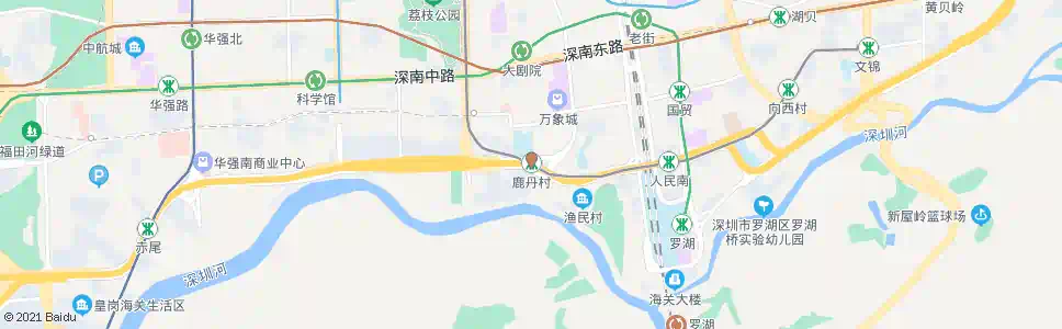 深圳鹿丹村站_公交站地图_深圳公交_妙搜公交查询2025