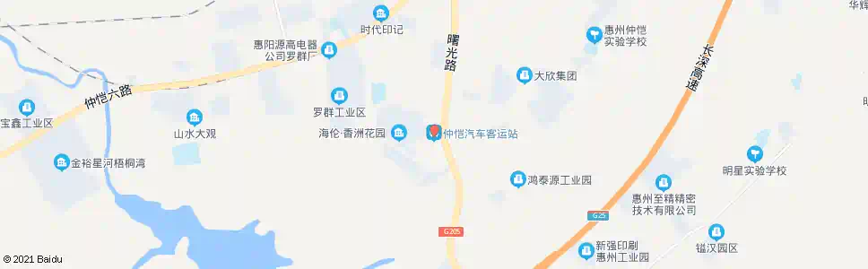 深圳仲恺汽车客运站_公交站地图_深圳公交_妙搜公交查询2025