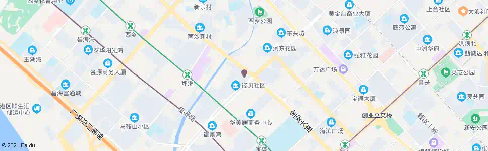 深圳西乡径贝村_公交站地图_深圳公交_妙搜公交查询2025