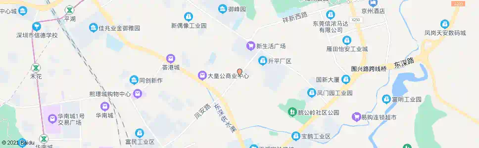 深圳新南大岭_公交站地图_深圳公交_妙搜公交查询2025