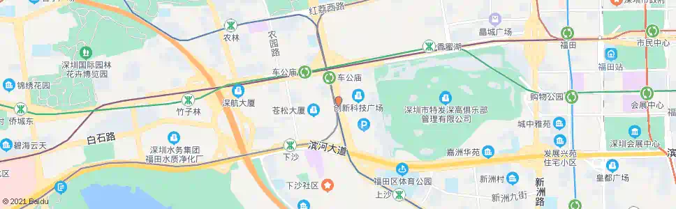 深圳天安数码城_公交站地图_深圳公交_妙搜公交查询2025