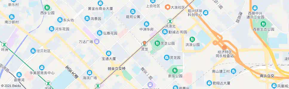 深圳灵芝站_公交站地图_深圳公交_妙搜公交查询2025
