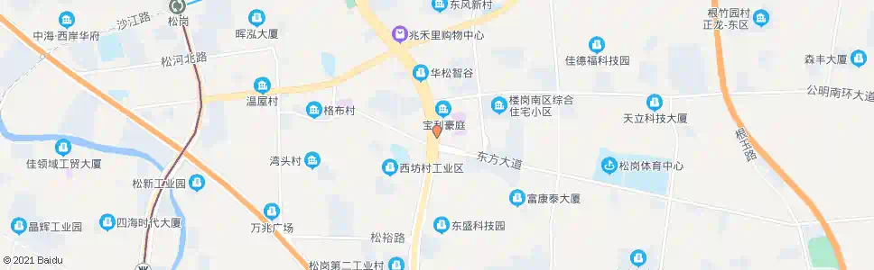深圳松岗天虹商场_公交站地图_深圳公交_妙搜公交查询2025