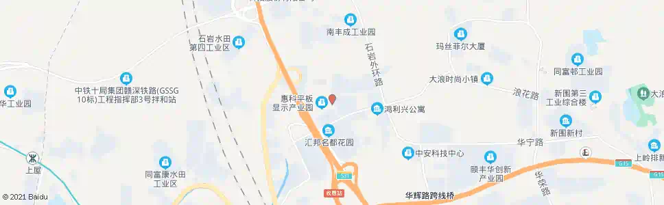 深圳惠科工业园_公交站地图_深圳公交_妙搜公交查询2025