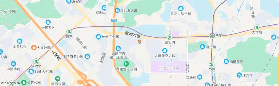 深圳中兴工业园二号岗_公交站地图_深圳公交_妙搜公交查询2025