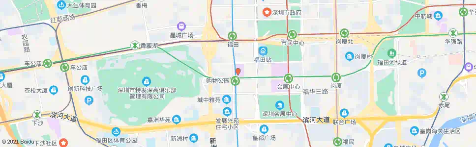 深圳购物公园总站_公交站地图_深圳公交_妙搜公交查询2025