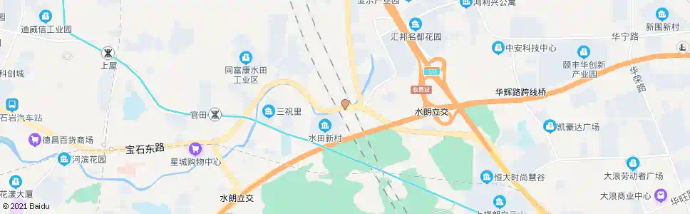 深圳水田社区1_公交站地图_深圳公交_妙搜公交查询2025
