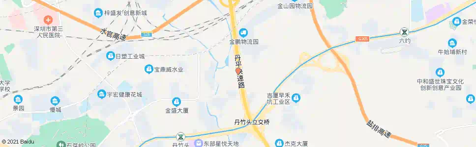 深圳丹平人行天桥_公交站地图_深圳公交_妙搜公交查询2025