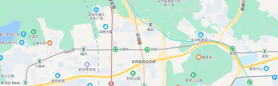 深圳福田党校1_公交站地图_深圳公交_妙搜公交查询2025