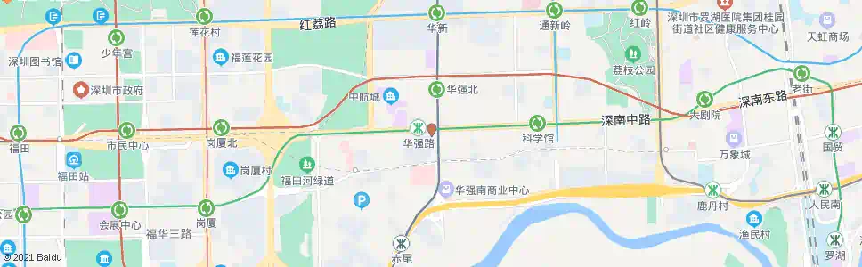 深圳华强路地铁公交接驳站_公交站地图_深圳公交_妙搜公交查询2025