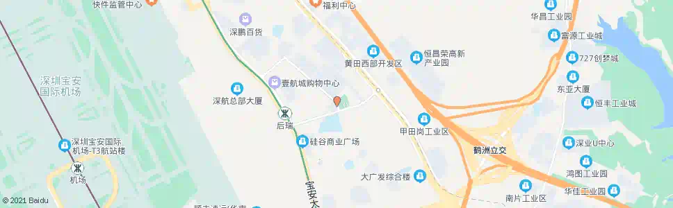 深圳黄田派出所东_公交站地图_深圳公交_妙搜公交查询2025