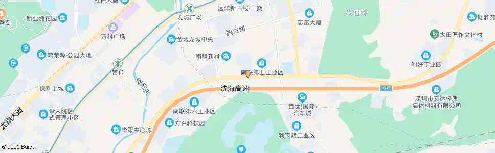 深圳南联第五工业区_公交站地图_深圳公交_妙搜公交查询2025