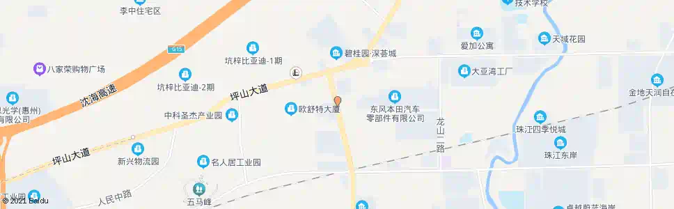 深圳鹏惠花园_公交站地图_深圳公交_妙搜公交查询2025