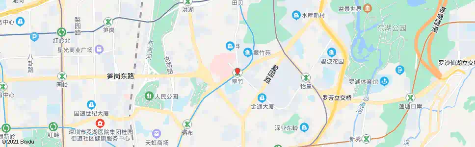 深圳翠竹站_公交站地图_深圳公交_妙搜公交查询2025