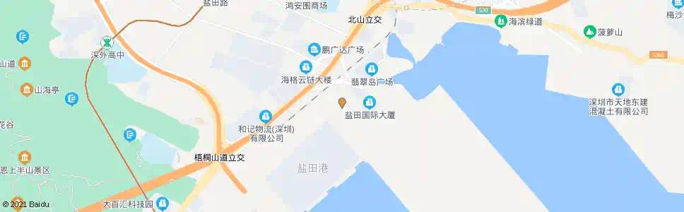 深圳盐田港保税区_公交站地图_深圳公交_妙搜公交查询2025
