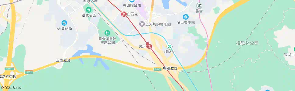 深圳民乐地铁公交接驳站_公交站地图_深圳公交_妙搜公交查询2025