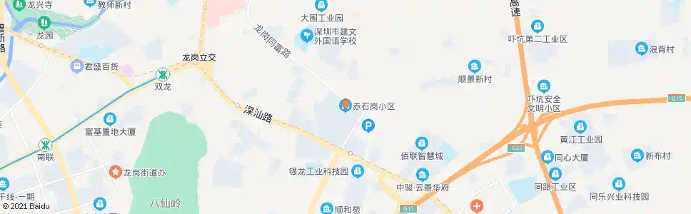 深圳赤石岗小区_公交站地图_深圳公交_妙搜公交查询2025