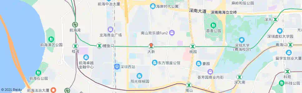 深圳大新站_公交站地图_深圳公交_妙搜公交查询2025