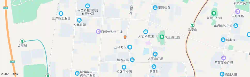 深圳蚝四西部工业园_公交站地图_深圳公交_妙搜公交查询2025