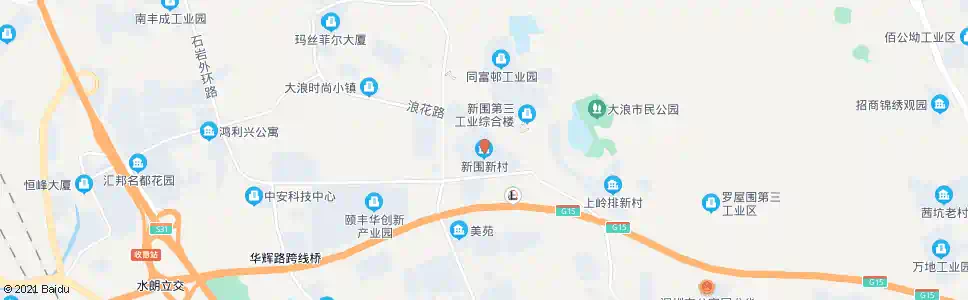 深圳鹤湖围新村_公交站地图_深圳公交_妙搜公交查询2025