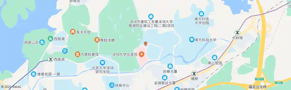 深圳深大西丽宿舍楼_公交站地图_深圳公交_妙搜公交查询2025