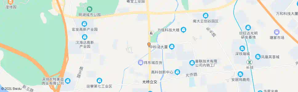 深圳北斗人行天桥_公交站地图_深圳公交_妙搜公交查询2025