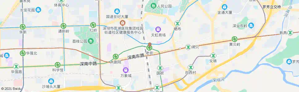 深圳老街站_公交站地图_深圳公交_妙搜公交查询2025