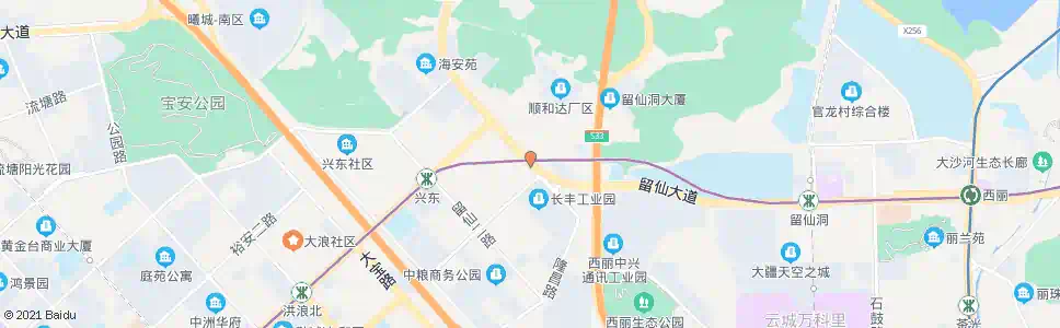 深圳留仙三路_公交站地图_深圳公交_妙搜公交查询2025