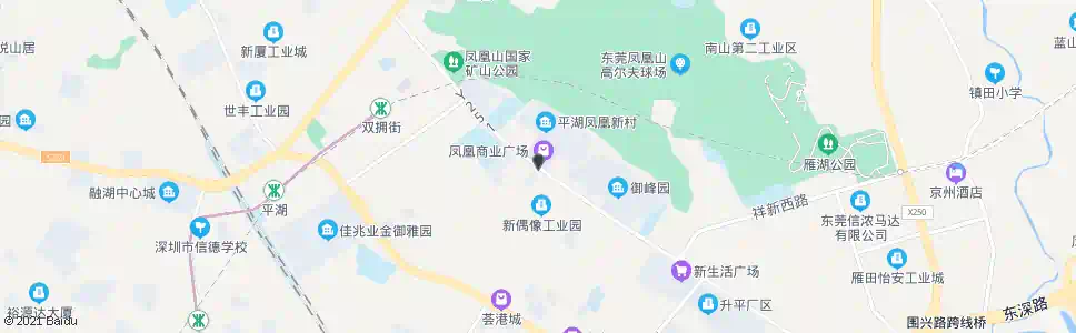 深圳平湖凤凰新村_公交站地图_深圳公交_妙搜公交查询2025
