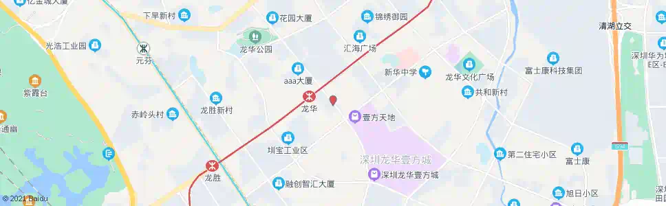 深圳华富市场_公交站地图_深圳公交_妙搜公交查询2025