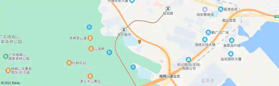 深圳深圳外国语学校_公交站地图_深圳公交_妙搜公交查询2025