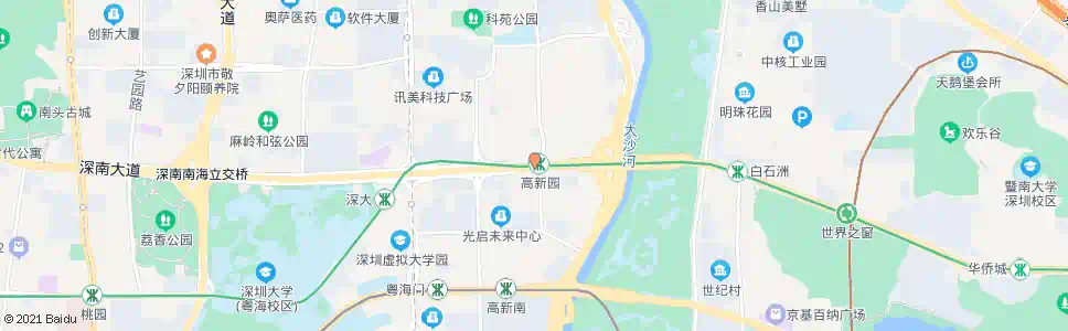 深圳大冲_公交站地图_深圳公交_妙搜公交查询2025