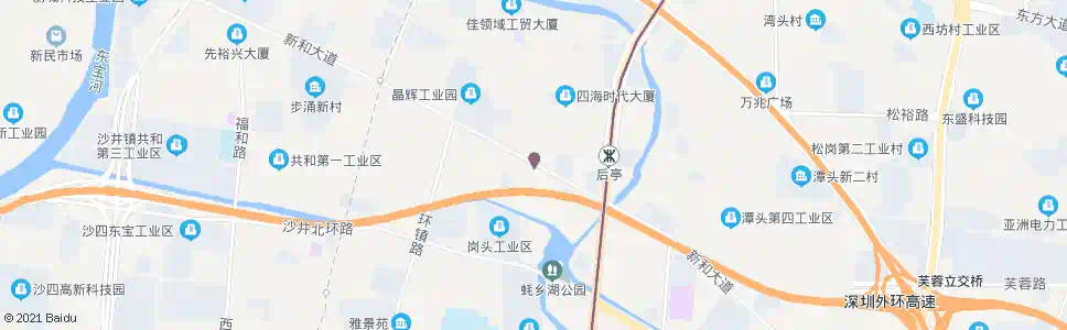 深圳后亭路口_公交站地图_深圳公交_妙搜公交查询2025