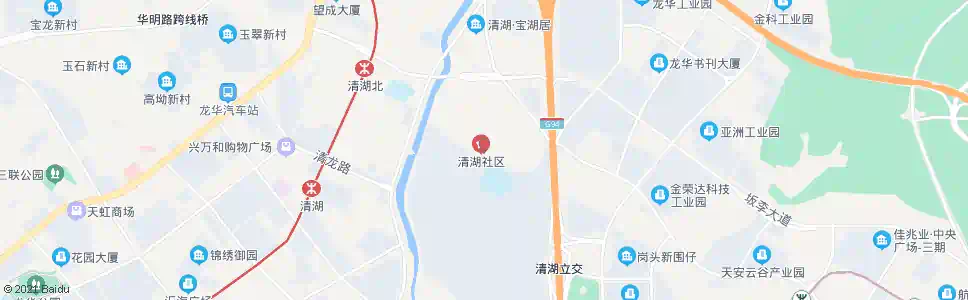 深圳清湖社区工作站_公交站地图_深圳公交_妙搜公交查询2025