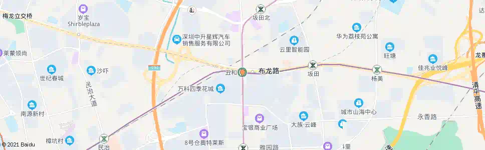 深圳五和站_公交站地图_深圳公交_妙搜公交查询2025