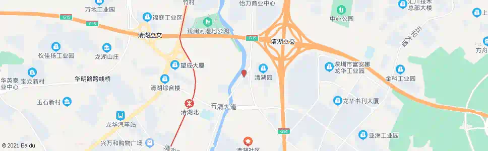 深圳龙华花半里_公交站地图_深圳公交_妙搜公交查询2025