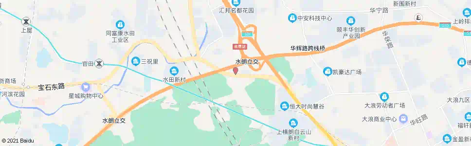 深圳水田收费站_公交站地图_深圳公交_妙搜公交查询2025