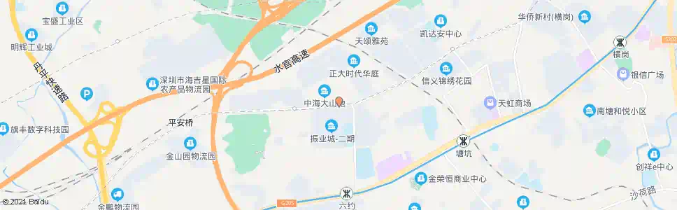 深圳中海大山地_公交站地图_深圳公交_妙搜公交查询2025