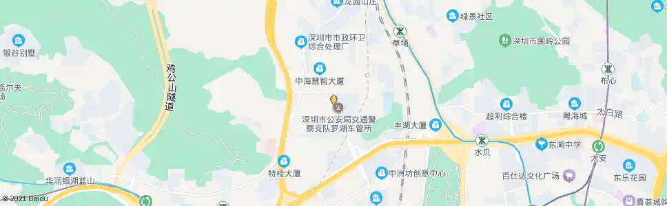 深圳深业车城_公交站地图_深圳公交_妙搜公交查询2025
