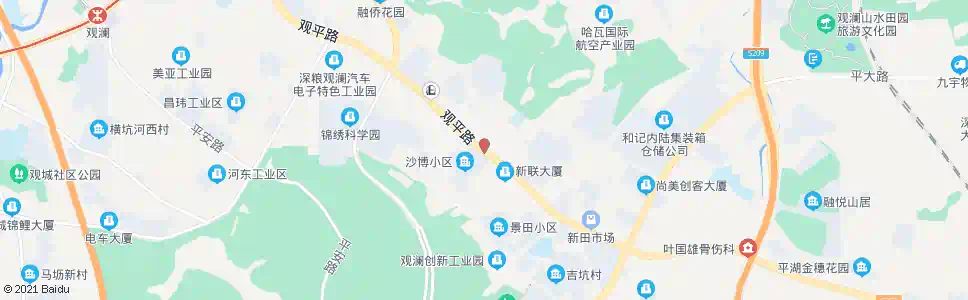 深圳麒麟工业大道路口_公交站地图_深圳公交_妙搜公交查询2025