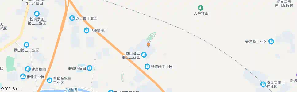 深圳公明西田(西田第三工业区)_公交站地图_深圳公交_妙搜公交查询2025