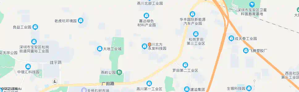 深圳北方永发科技园_公交站地图_深圳公交_妙搜公交查询2025