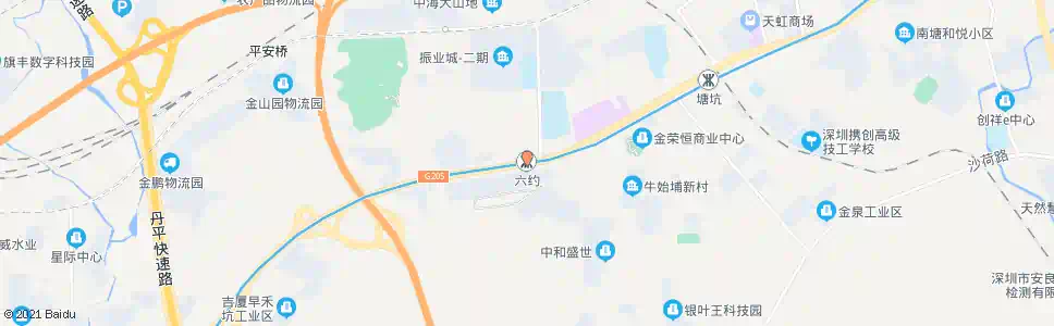 深圳六约地铁站_公交站地图_深圳公交_妙搜公交查询2025