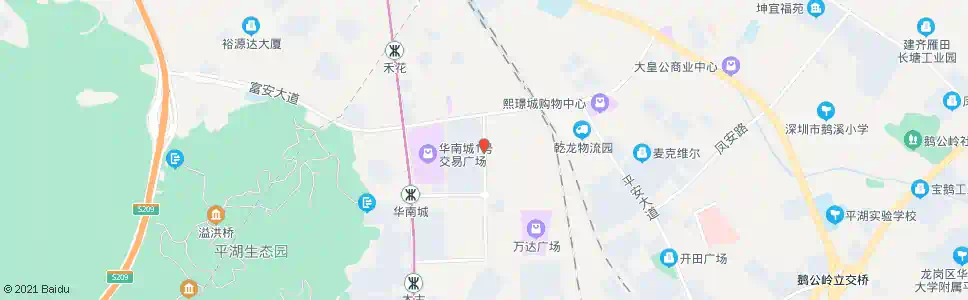 深圳华南城交易中心_公交站地图_深圳公交_妙搜公交查询2025