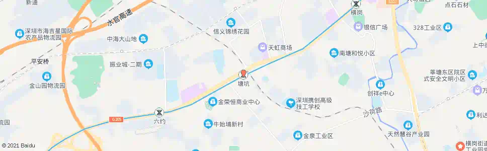 深圳塘坑站_公交站地图_深圳公交_妙搜公交查询2025